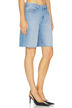 L'AGENCE River Mid Rise Bermuda Short in Blue