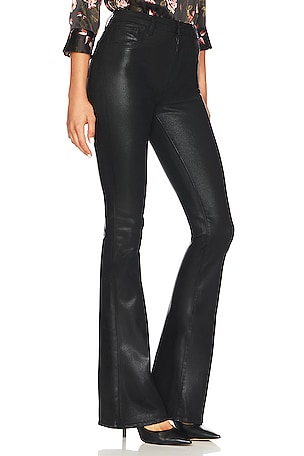L'AGENCE Marty High Rise Flare Jeans in Black