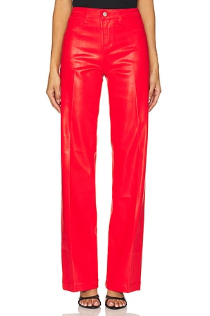 Clayton High Rise Wide Leg Coated Jeans L'AGENCE