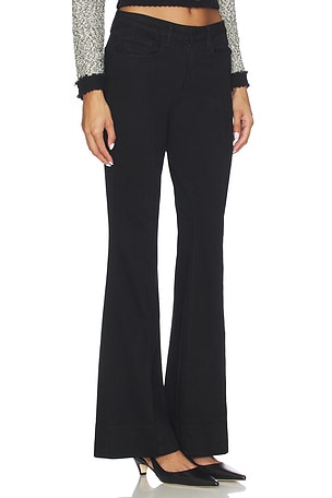 L'AGENCE Lenora Low Rise Seamed Flare in Black