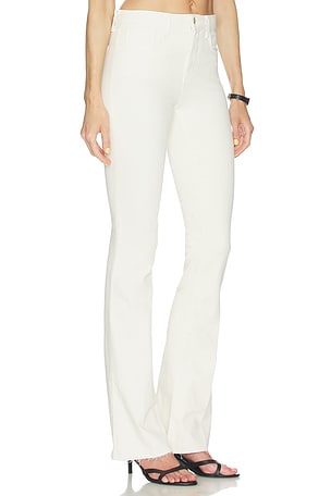 L'agence pantalones rectos de talle alto ruth en color blanco