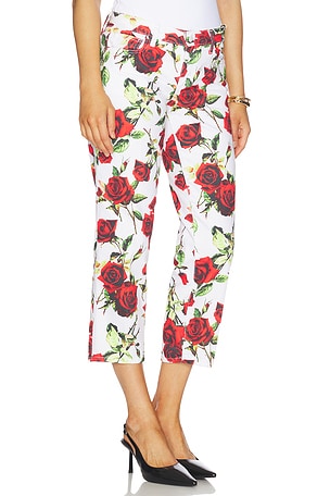 L'AGENCE Blaine Low Rise Crop Stovepipe Jean in White