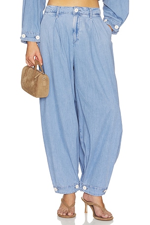 ELIAS CONVERTIBLE WIDE LEG 데님 L'AGENCE