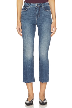 Kendra High Rise Crop Flare Jean L'AGENCE