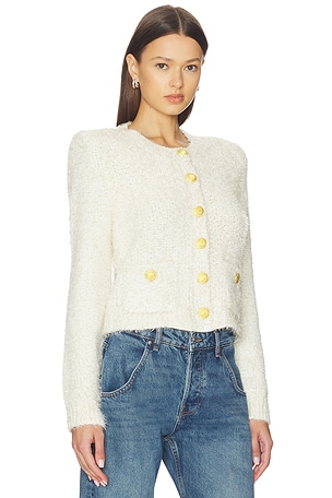 L'AGENCE Una Knit Cardigan in Ivory