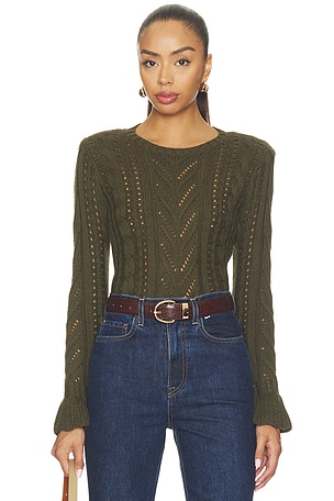 Mio Cable Crop Pullover L'AGENCE