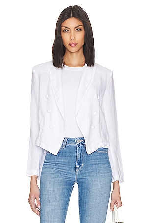 Wayne Crop Double Breasted Jacket L'AGENCE