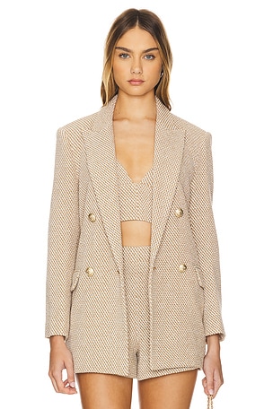 Riva Knit Double Breasted Blazer L'AGENCE
