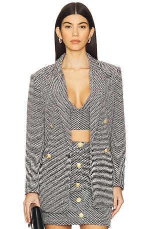 Riva Knit Double Breasted Blazer L'AGENCE