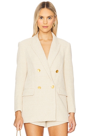 Riva Knit Double Breasted Blazer L'AGENCE