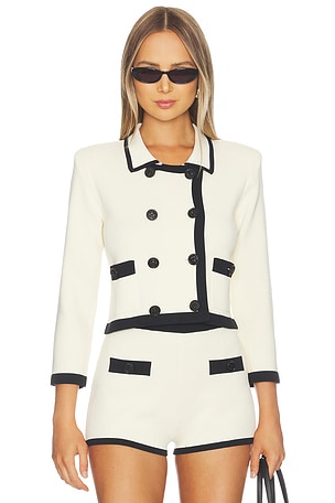 Janu Trim Knit Jacket L'AGENCE