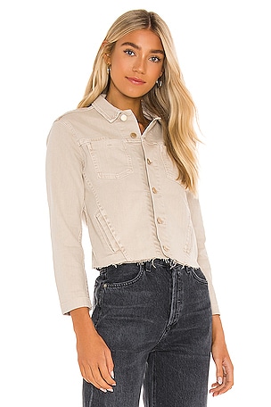 L'AGENCE Janelle Slim Jacket in Cream