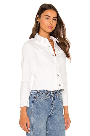 L'AGENCE Janelle Slim Jacket in White