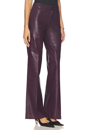 L'AGENCE Scottie High Rise Wide Leg Pant in Wine