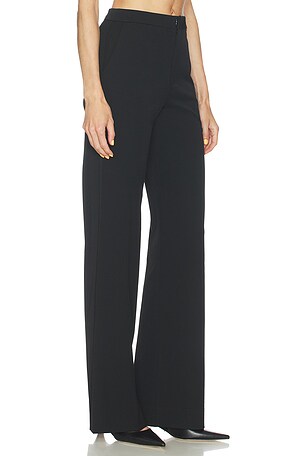 L'AGENCE Livvy Straight Leg Trouser in Black