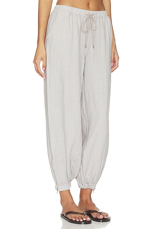 L'AGENCE Mariko Jogger With Zipper in Grey