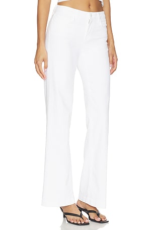 L'AGENCE Joanne Wide Leg Pant in White. Size 26. Also