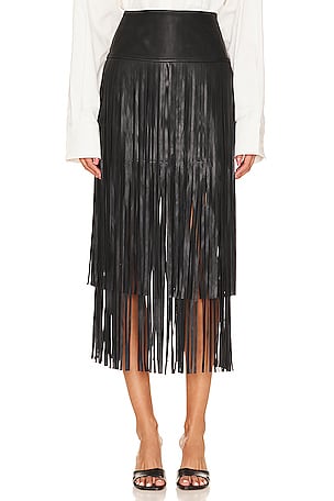 Karolina Fringe Skirt L'AGENCE