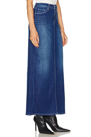 L'AGENCE Miriam Denim Maxi Skirt in Denim-Medium