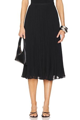 Fernanda Pleated Midi Skirt L'AGENCE