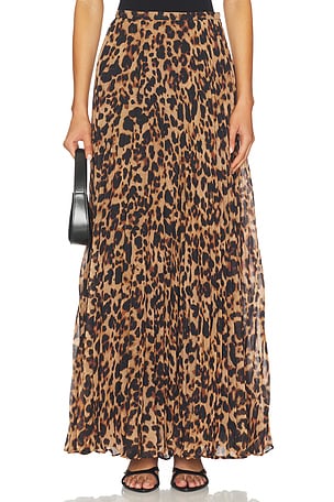 Torin Pleated Maxi Skirt L'AGENCE