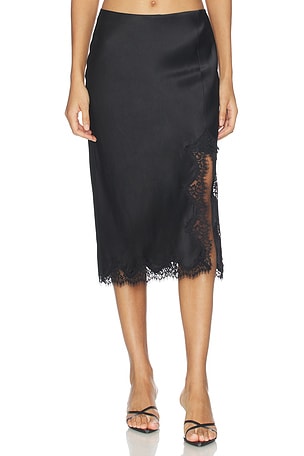 Tico Lace Midi Skirt L'AGENCE