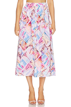 Seina Midi Skirt L'AGENCE