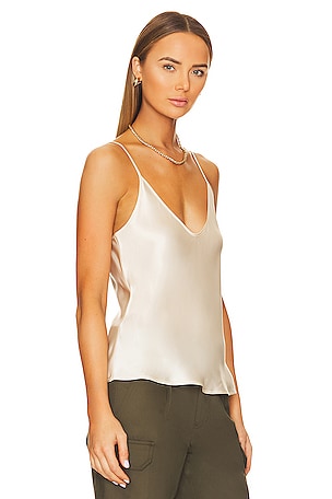 L'AGENCE Lexi Camisole in White