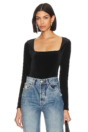 Dion Lee Pointelle Corset Top in Sueded Navy