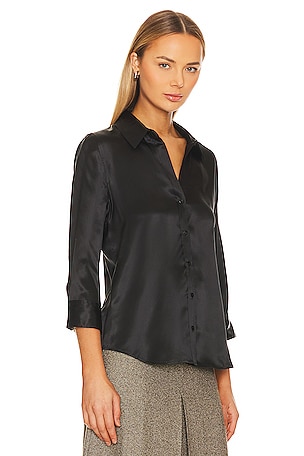 L'AGENCE Dani Blouse in Black