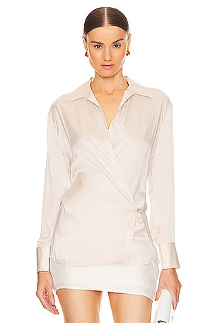 L'Academie The Michelle Blouse in Ivory