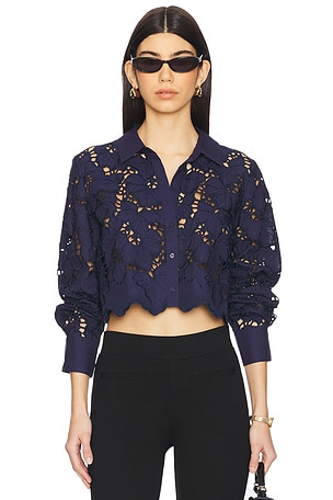 Seychelle Cropped Buttondown Shirt L'AGENCE