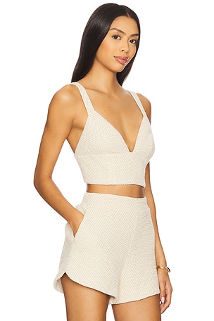 L'AGENCE Castalia Bra Top in Cream