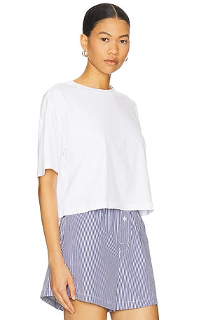 L'AGENCE Daria Oversized Crop Tee
