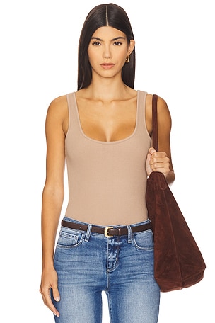 Nica Scoop Neck Tank Bodysuit L'AGENCE