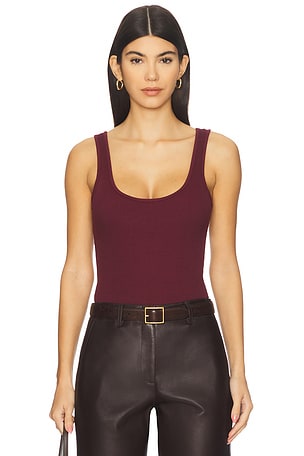 Nica Scoop Neck Tank Bodysuit L'AGENCE