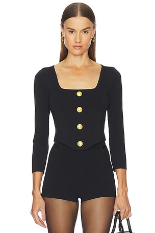 TOP TIPO CORSET MANGA LONGA SASHA L'AGENCE