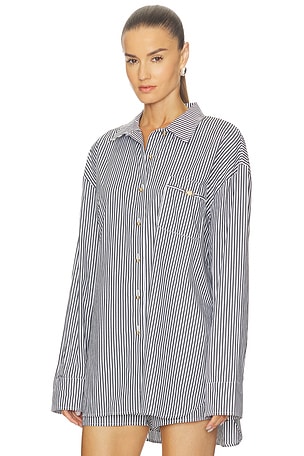 L'AGENCE Lorena Resort Shirt in White