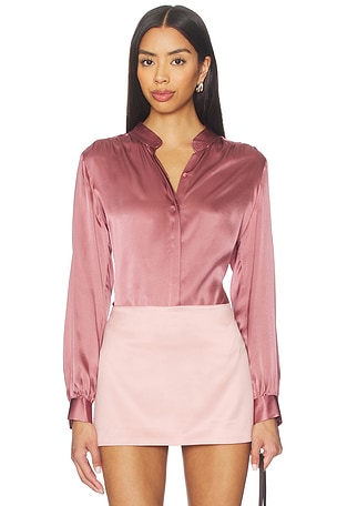 Bianca Band Collar Blouse L'AGENCE