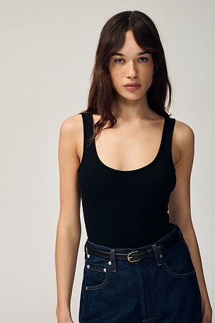 Nica Scoop Tank Bodysuit L'AGENCE
