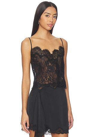 L'AGENCE Caylee Lace Cami in Black