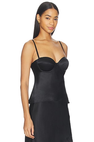 L'AGENCE Orlina Camisole Top in Black