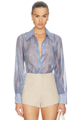 Jayleen Button Down Blouse L'AGENCE