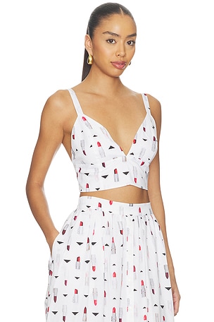 L'AGENCE Kaori Bralette in White