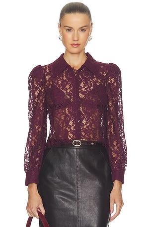 Anita Lace Button Up L'AGENCE