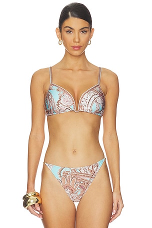 Alisha Over The Shoulder Bikini Top L'AGENCE