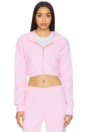 Zip Up Crop Hoodie LA Made