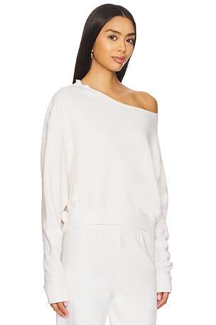 LA Made Maggie Off Shoulder Pullover in Ivory