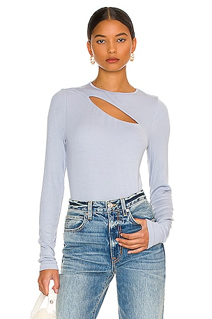 Verge Peek A Boo Long Sleeve Top LA Made