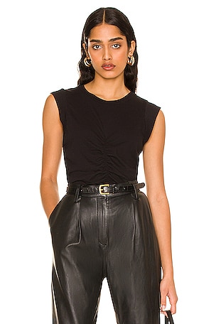 Naomi Shirred Tank LA Made